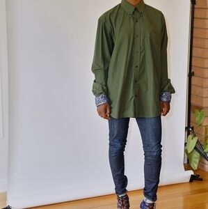 90S Givenchy upcycled embroidered shirt